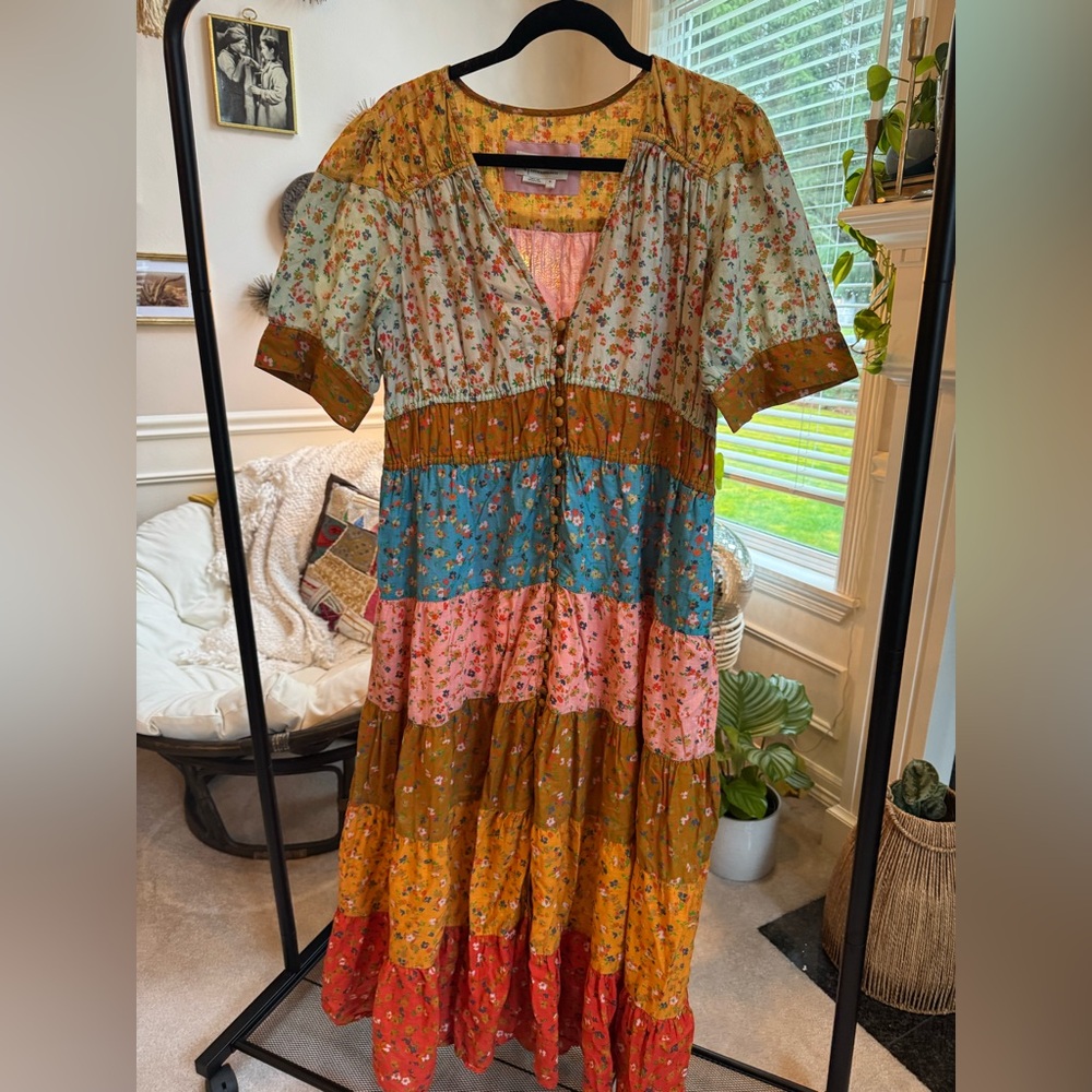 Anthropologie - midi dress, sz XL
